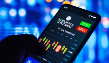 A stock trading app with Berkshire Hathaway showing.