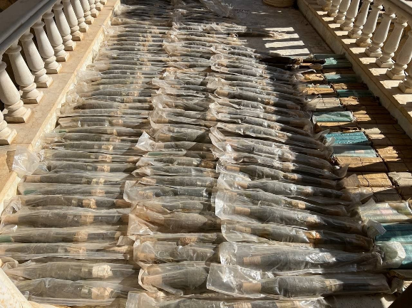 The shipment of confiscated RPGs (Telegram channel of the Syrian Interior Ministry, December 17, 2025)