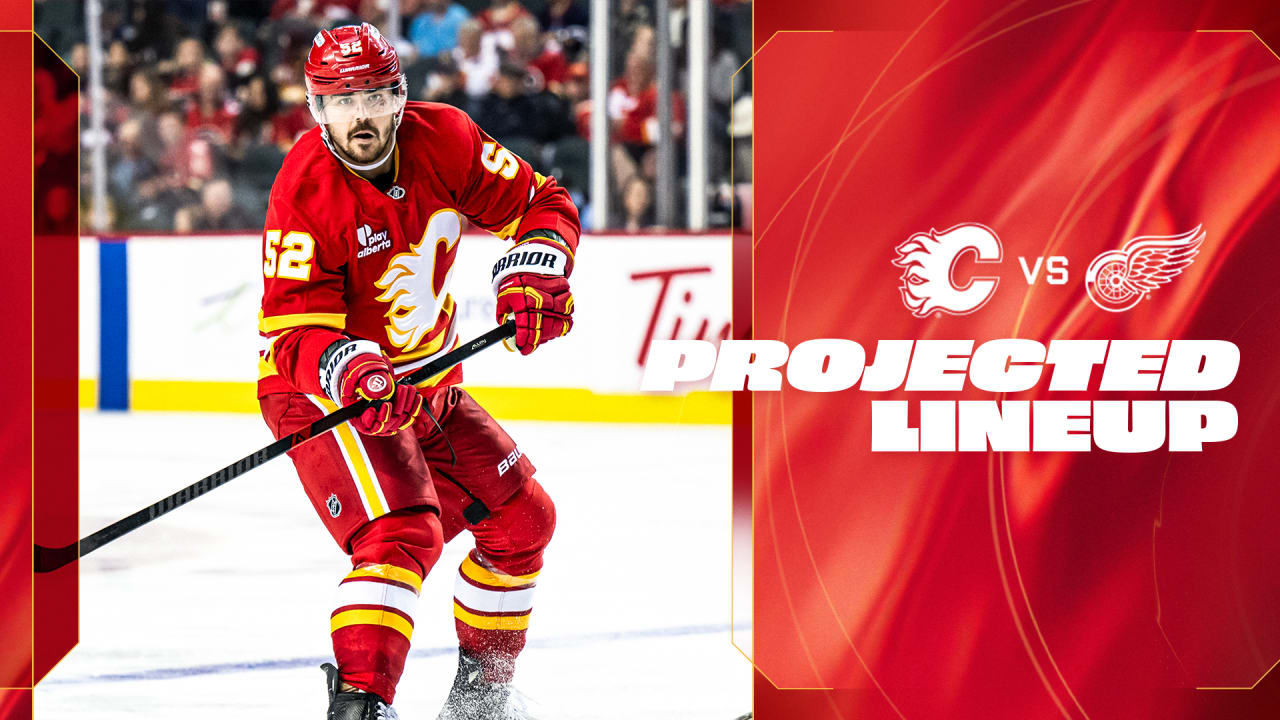 Projected Lineup - Flames vs. Red Wings