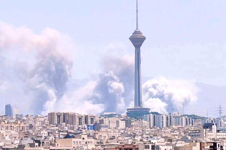  תקיפות חיל האוויר בטהרן צילום:  רשתות חברתיות