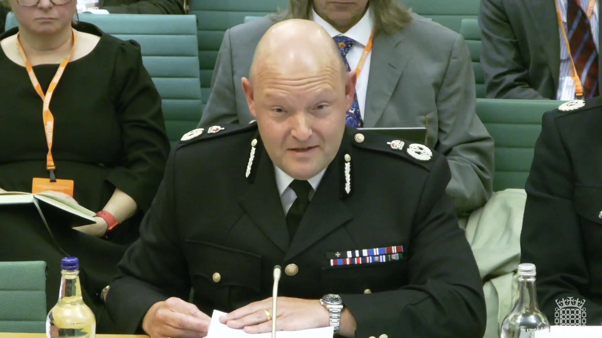 Chief constable Craig Guildford giving evidence to the Home Affairs Committee.