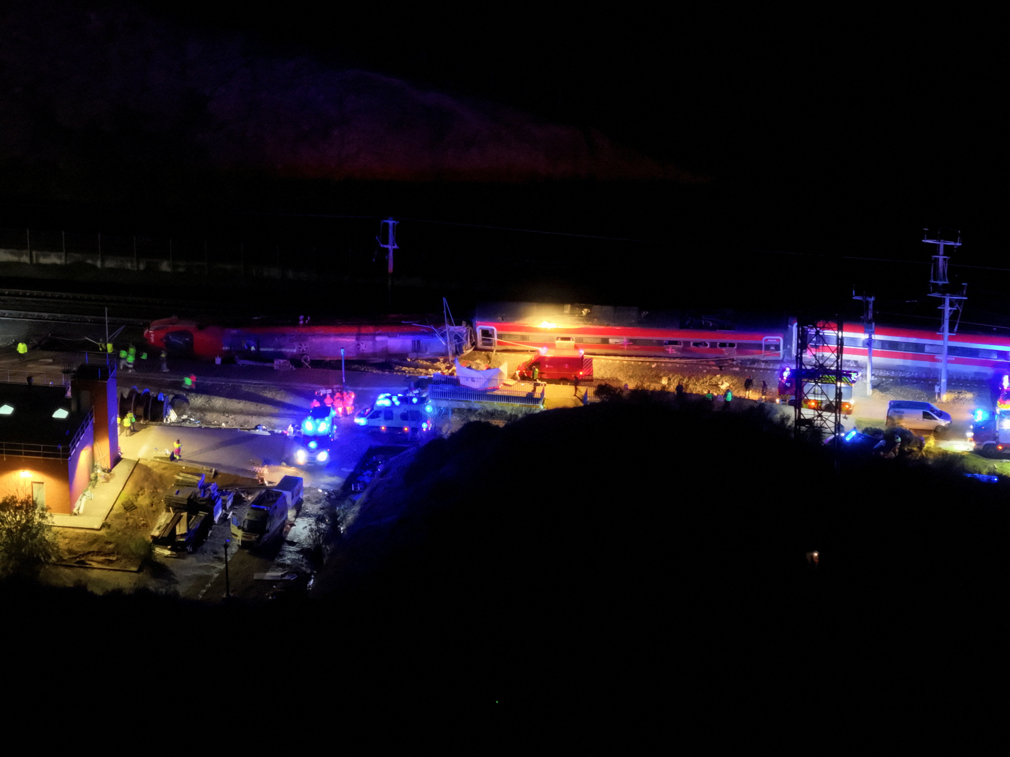 Emergency services at the scene