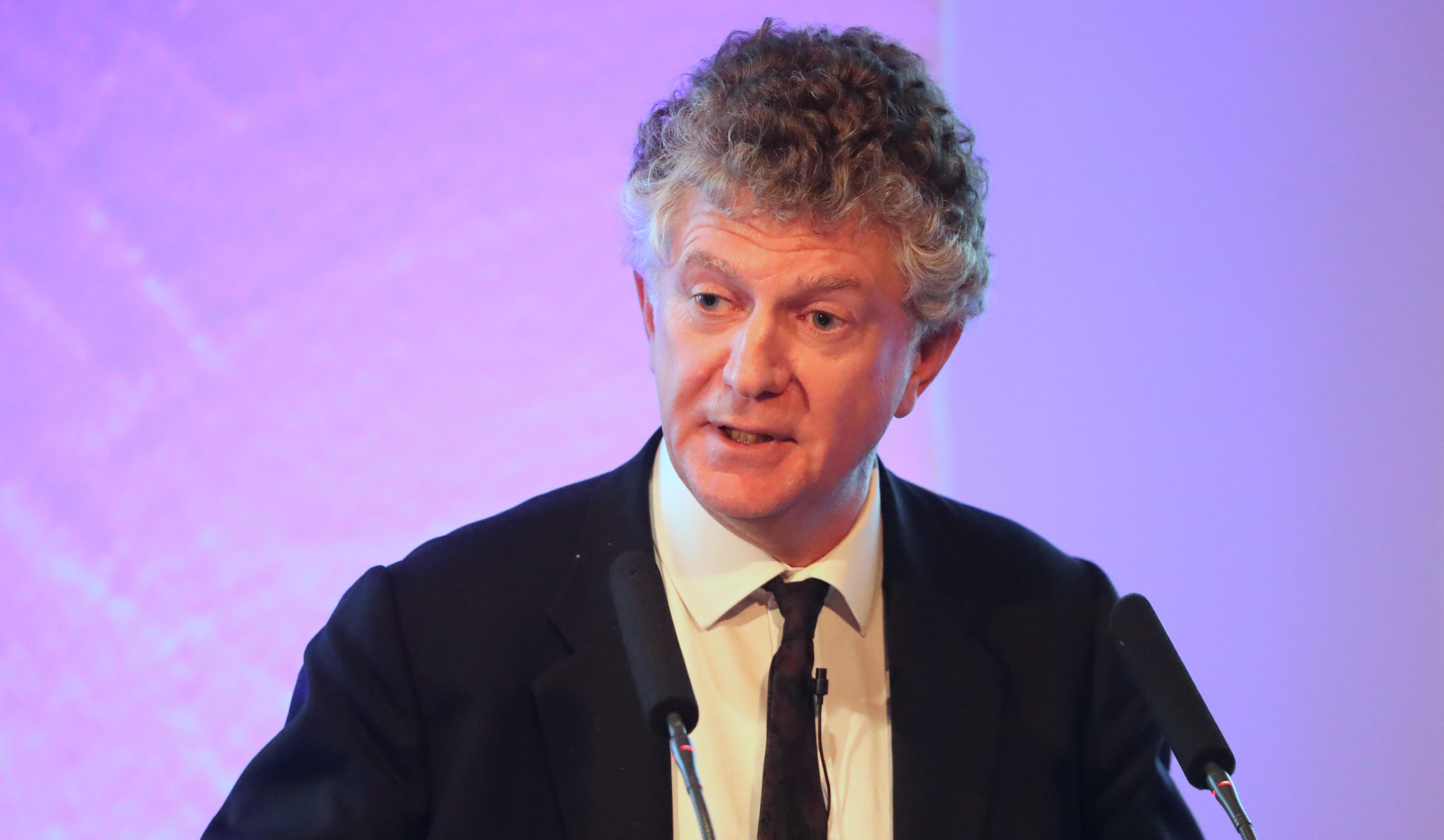 Former Downing Street Chief of Staff Jonathan Powell speaking at the annual Headmasters' and Headmistresses' Conference (HMC) at the Europa Hotel in Belfast.
