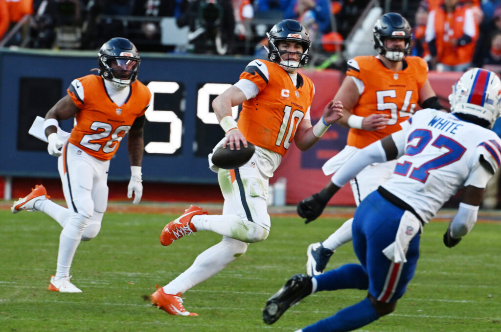Broncos quarterback Bo Nix out for rest of playoffs with broken ankle after 33-30 OT win over Bills