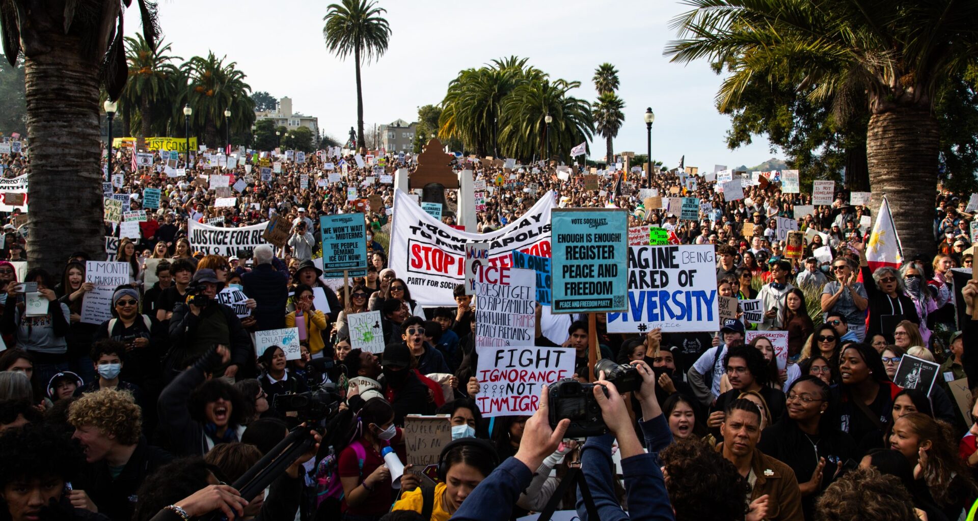 S.F. joins nationwide anti-ICE walkouts with Dolores Park rally