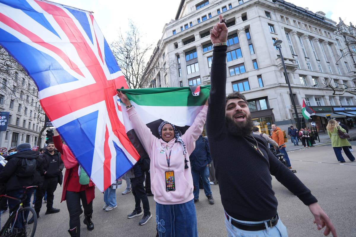 Police brace as pro-Palestine and Ukip rallies descend on capital - London Evening Standard