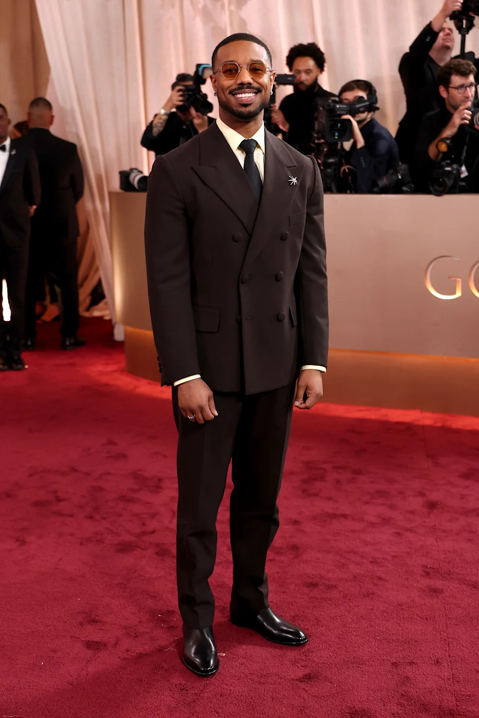 BEVERLY HILLS, CALIFORNIA - JANUARY 11: (FOR EDITORIAL USE ONLY) Michael B. Jordan attends the 83rd annual Golden Globe Awards at The Beverly Hilton on January 11, 2026 in Beverly Hills, California. (Photo by Frazer Harrison/WireImage)