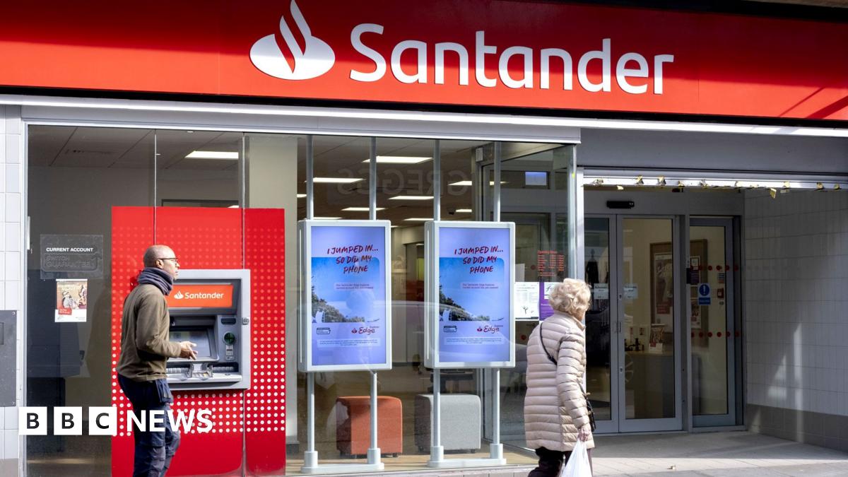 A Santander branch in Shrewsbury, UK
