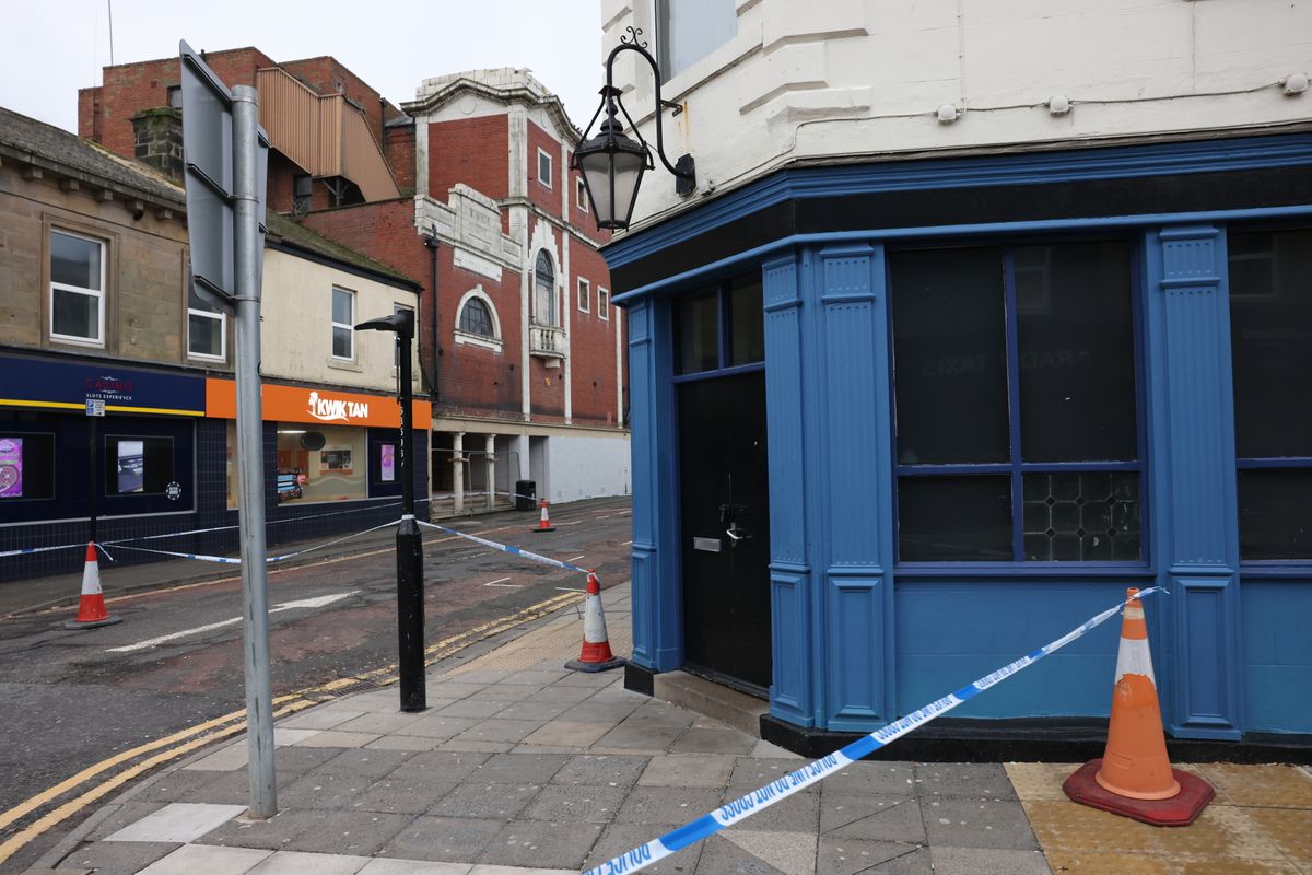 A police cordon is surrounding Charlie's Bar in North Shields following an incident