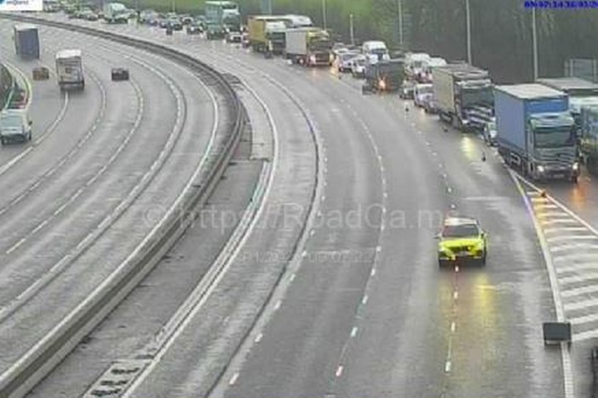 Traffic is being diverted from the M6 motorway