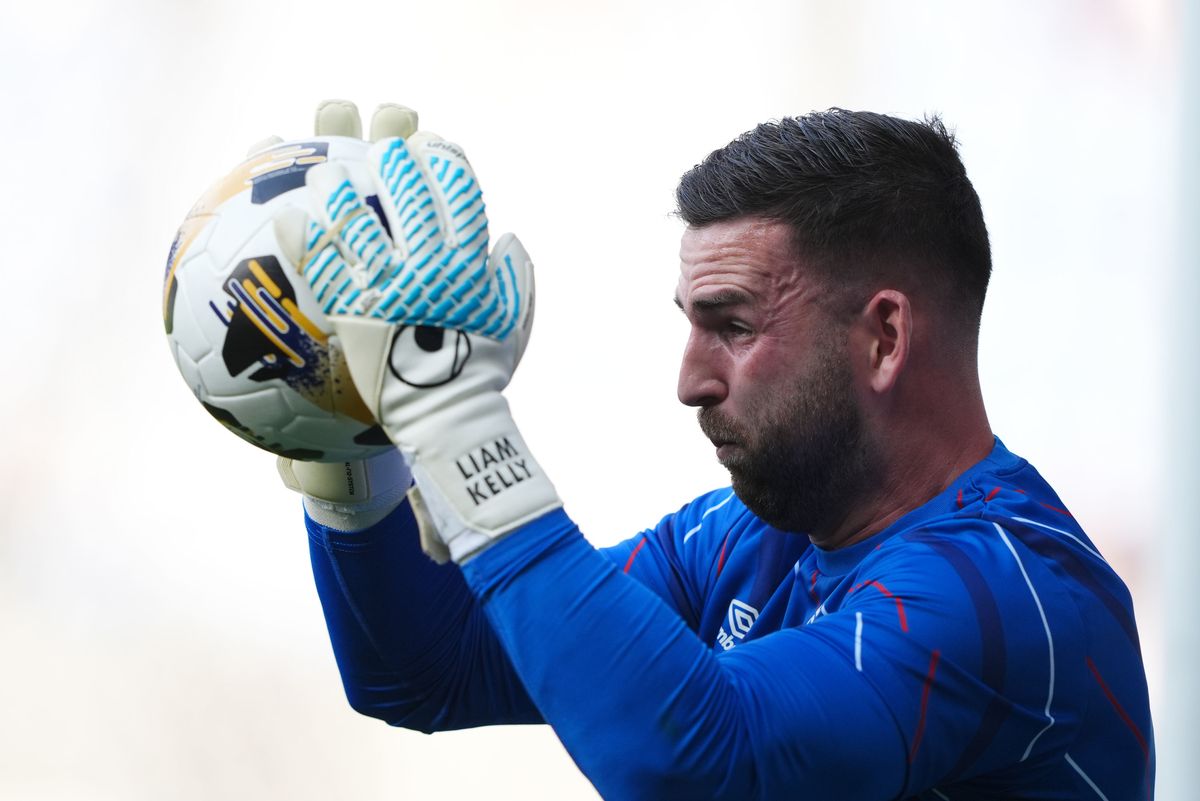 Rangers goalkeeper Liam Kelly during the warm up