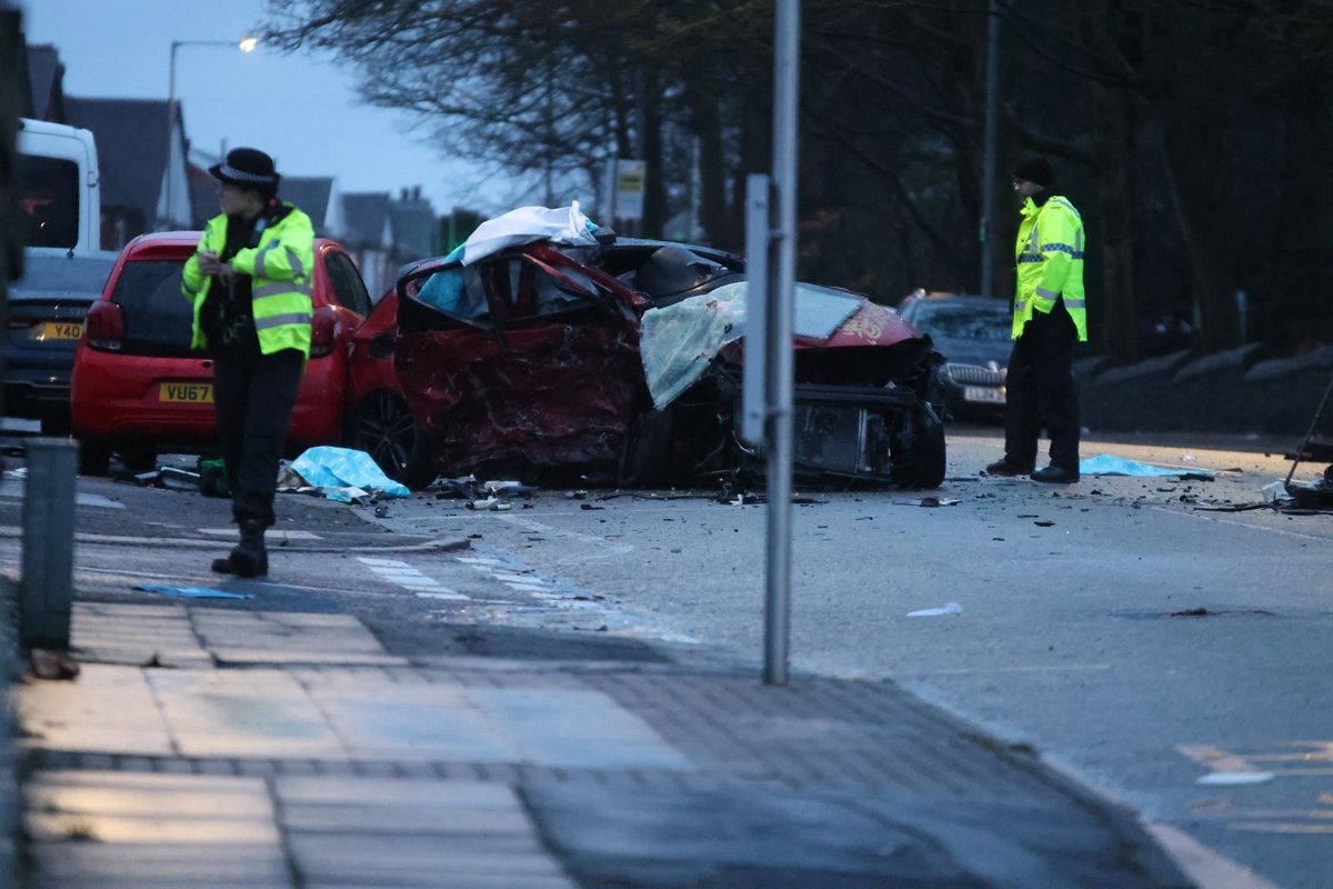 The scene at Wigan Road, Bolton where emergency services have been dealing with a serious RTC. The road is reported to have been closed between Deane Church Lane and Bankfield Street
Photo released 11/01/2026