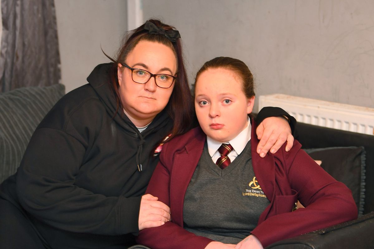 Kirsty Holland with her daughter, Lyssa Storey, 12