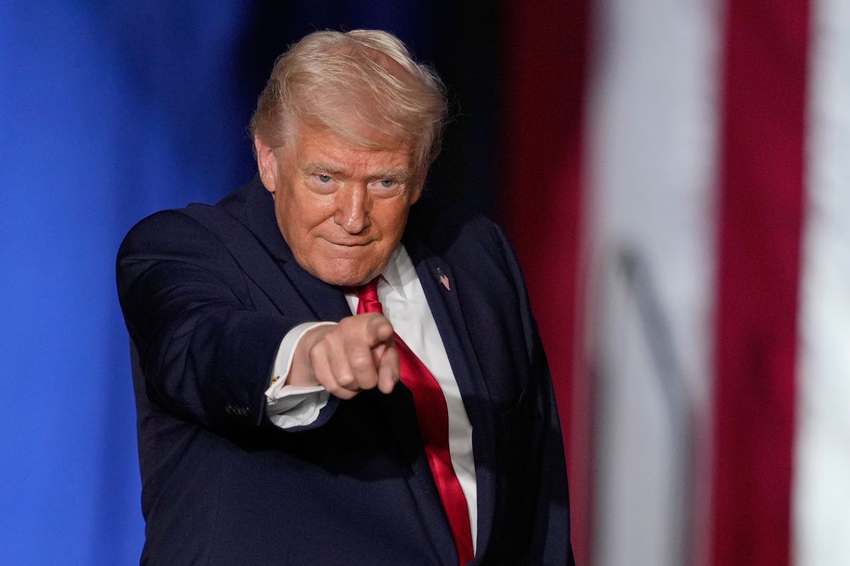 President Donald Trump arrives to speak about the economy at a rally Tuesday, Jan. 27, 2026, in Clive, Iowa. (AP Photo/Charlie Neibergall)
