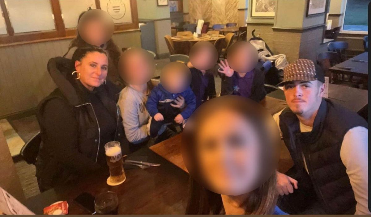 Handout photo of Joshua Kershaw with his family 