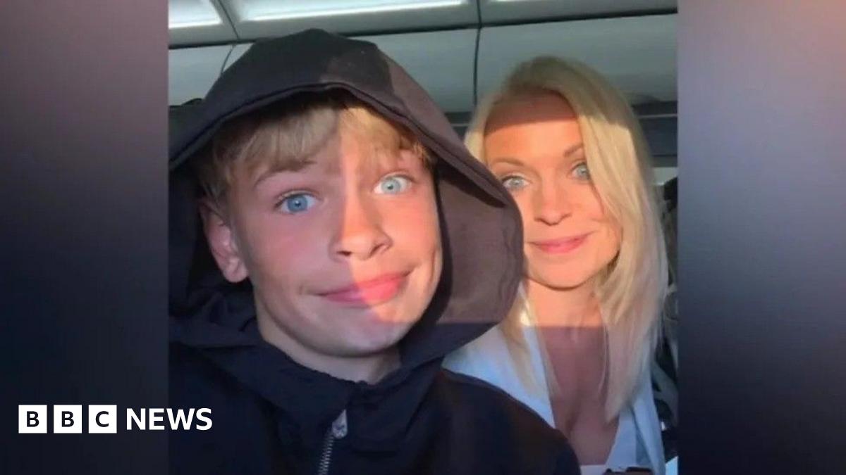 Black and white photos of Emma Barnett and John Simpson against a stylised background of dark orange and light orange. In the top left are two interlinked circles and the BBC logo in front of the words InDepth