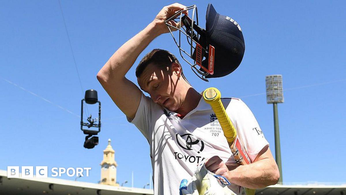 England's Harry Brook during day four of the Fifth Test in the 2025/26 Ashes v Australia.