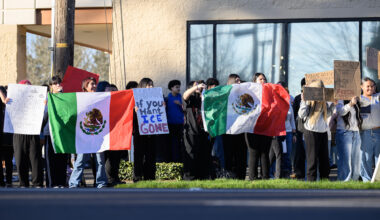 ‘We don’t want the fear’: Clark County students walk out of class to protest ICE activity