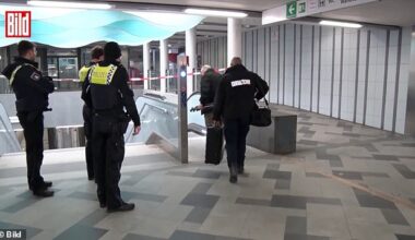 The incident took place at Wandsbek Markt subway station in Hamburg on Thursday