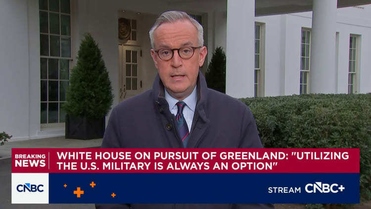 White House: 'Utilizing the U.S. military is always an option' with Greenland