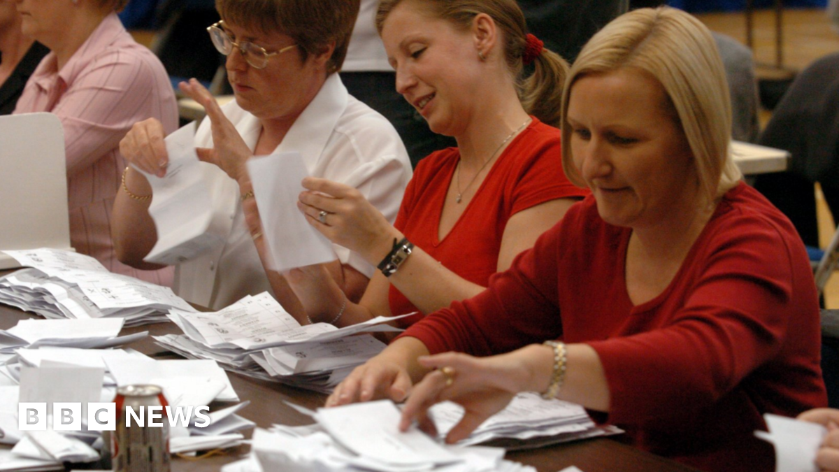 Members of the public head to their local polling stations to vote in the local council elections for their next council leaders
