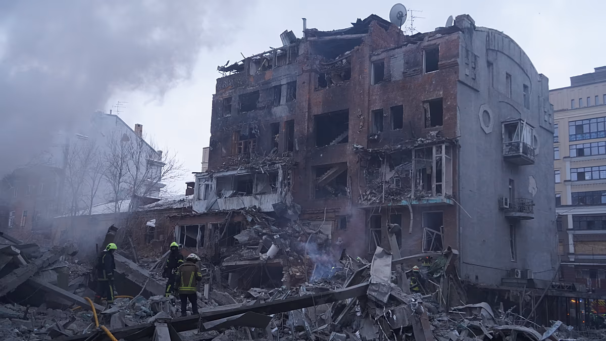 At least two people killed and scores injured in Russian strike on Ukraine's Kharkiv