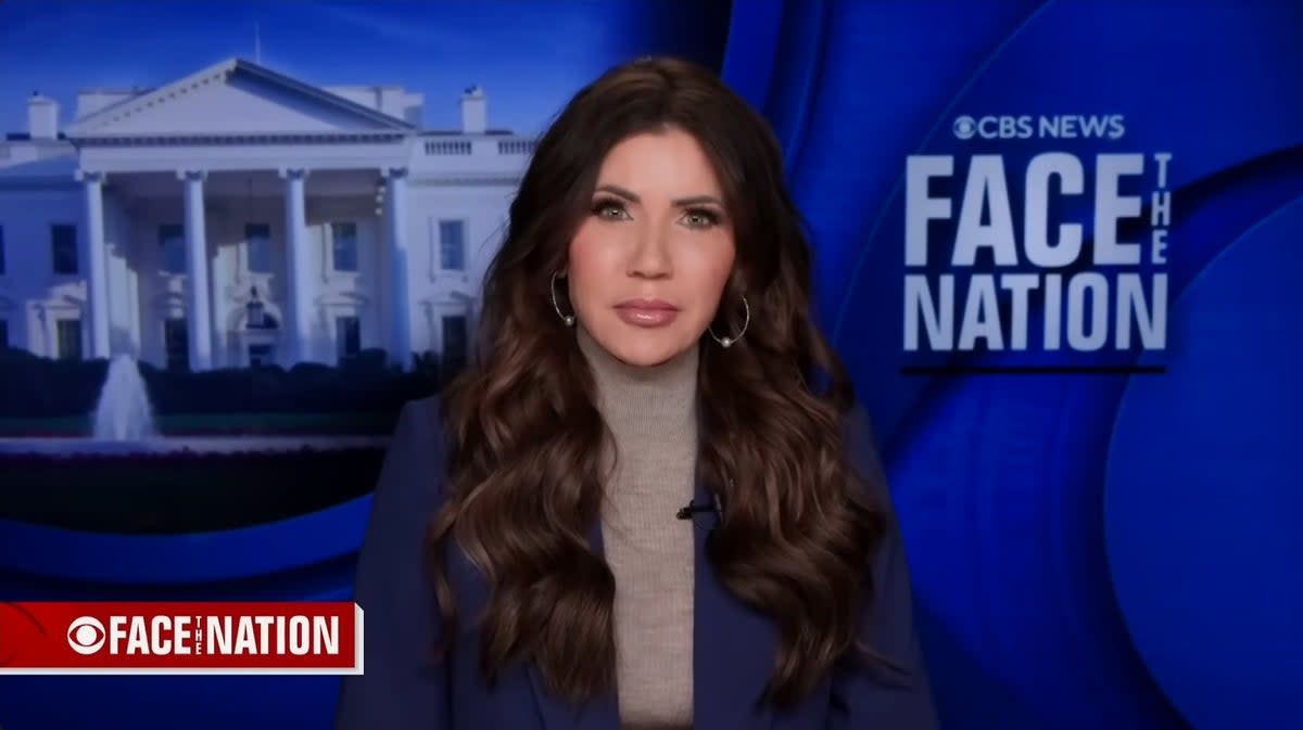 Kristi Noem also appeared to confirm that Ross was put on three standard days of administrative leave following the shooting. (CBS Face the Nation)