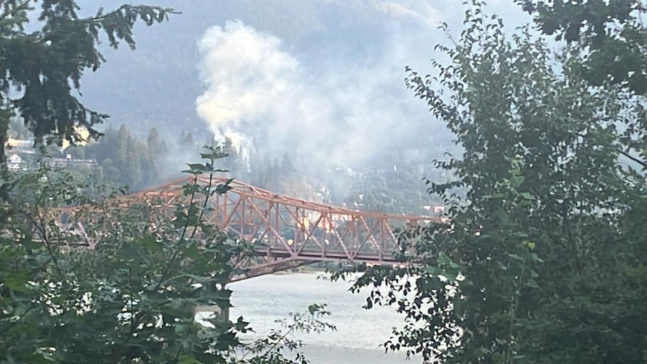 Photo of smoke coming from a park