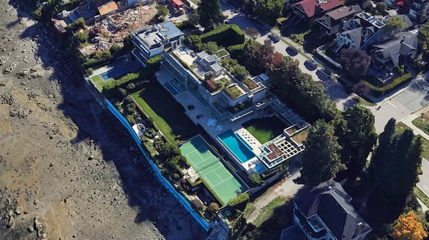 Chip Wilson's $73.4M mansion once again tops the list of B.C.'s highest valued homes