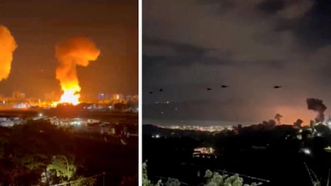 Aircraft fly low over Caracas as explosions hit Venezuelan capital – video