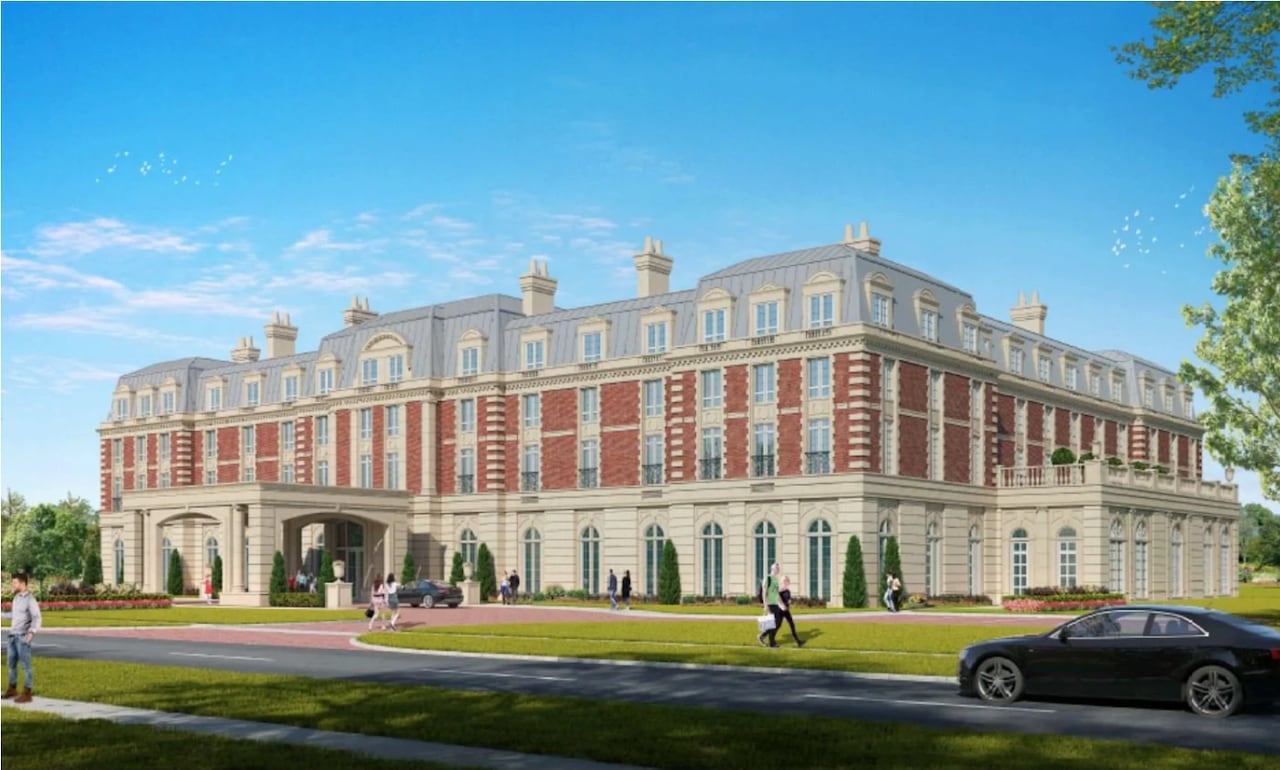 a rendering of a hotel