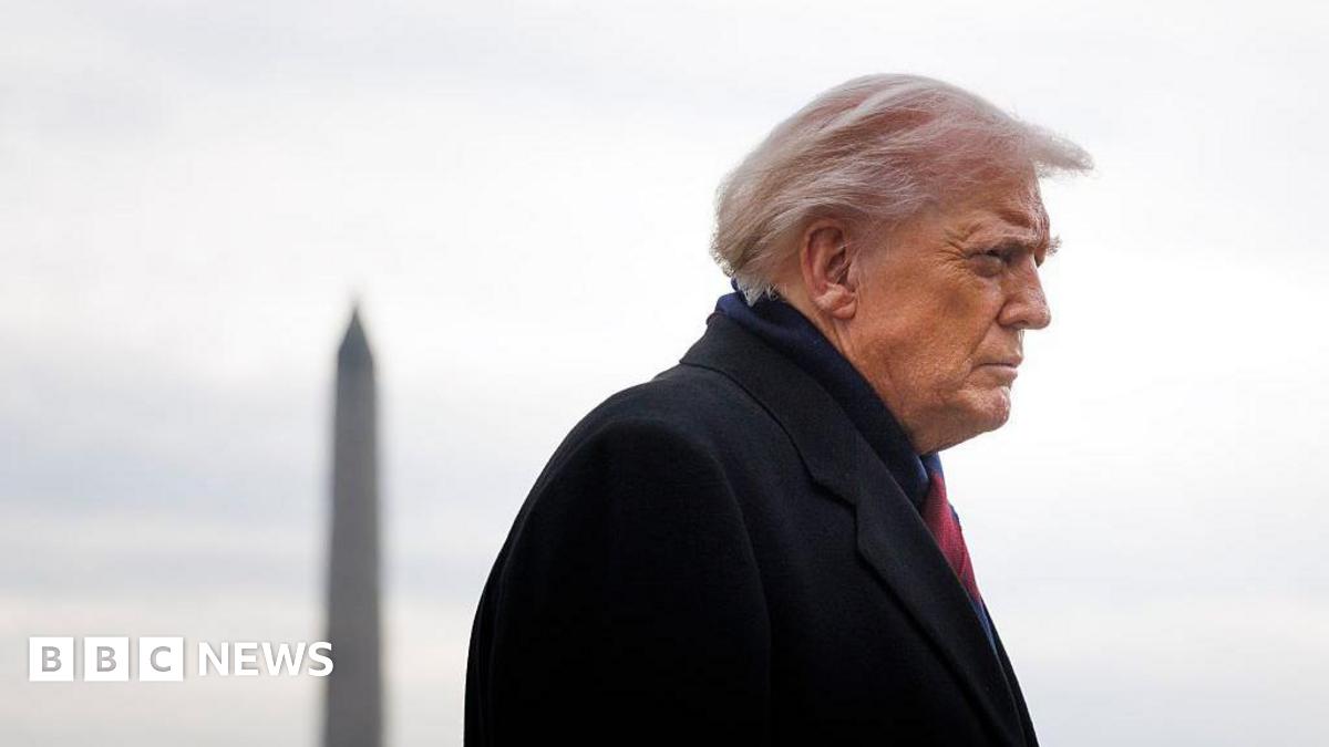 Donald Trump in a black jacket.