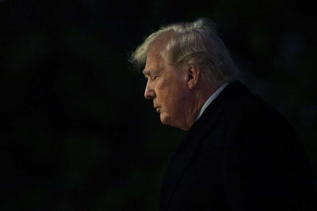 President Trump walks on the South Lawn after landing at the White House on Jan. 4, 2026. Trump returned to Washington from his winter break at the Mar-a-Lago Club in Palm Beach, Fla., one day after U.S. forces captured former Venezuelan President Nicolas Maduro and his wife in a raid on his compound in the capital city of Caracas. 