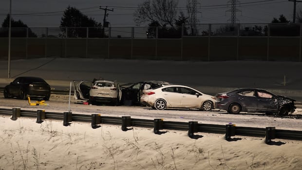 5-month-old baby still in critical condition after Laval, Que., pileup that killed 6-year-old