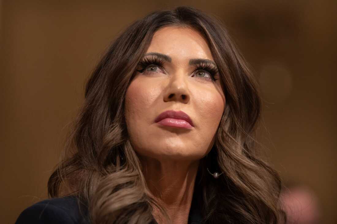 Homeland Security Secretary Kristi Noem appears before the House Committee on Homeland Security on Capitol Hill in Washington, Thursday, Dec. 11, 2025.