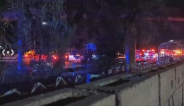 At least 1 killed in crash involving big rig, Tesla on 210 Freeway in Sylmar