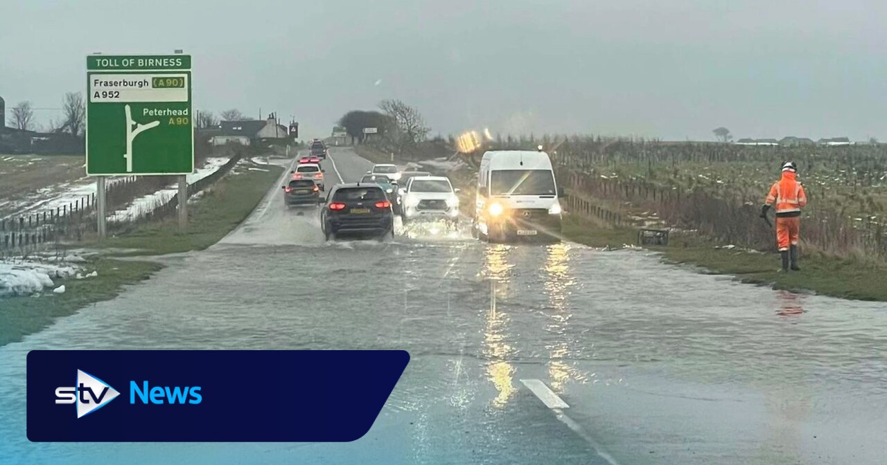 Landslide and flooding cause traffic chaos amid heavy rain weather warning
