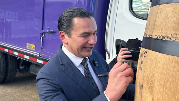 Manitoba Premier Wab Kinew urges Doug Ford not to pull Crown Royal from Ontario shelves