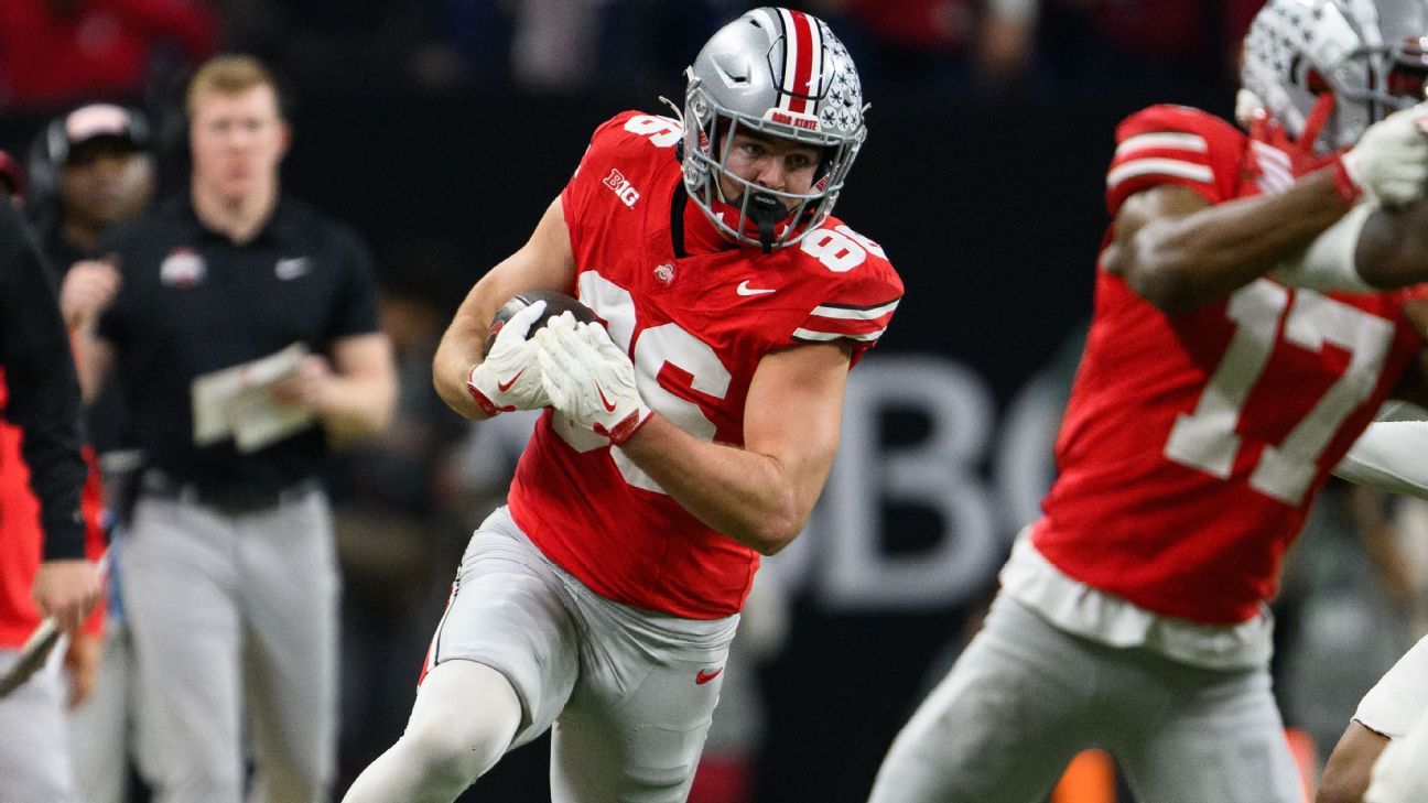 Ohio State tight end Max Klare opts to enter NFL draft