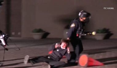 Protester blind in left eye after federal agent fired projectile during Santa Ana protest, family says