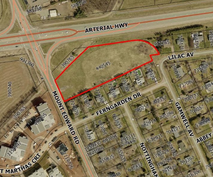 The proposed development is near the city's bypass highway.