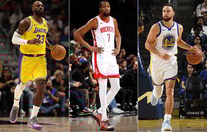 LeBron James, Kevin Durant, Steph Curry