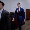 Sen. Josh Hawley, R-Mo., talks to reporters as he heads to a vote at the U.S. Capitol on Wednesday. Hawley reversed his initial support for a Venezuela war powers resolution and voted to block the legislation after receiving assurances from the White House.