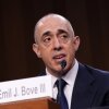 Emil Bove, then a Justice Department official, testifies during his nomination hearing as U.S. Circuit Judge for the Third Circuit in June 2025 in Washington, D.C.