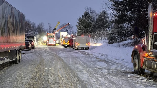 1 dead in head-on collision with transport truck on Highway 7
