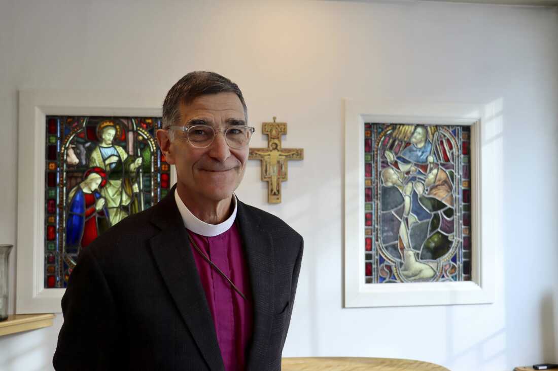 Bishop Rob Hirschfeld in the chapel at the Episcopal Church of New Hampshire in Concord on  Jan. 13, 2026.