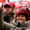 People gather for a pro- Greenlanders demonstration, in Copenhagen, Denmark on Saturday.