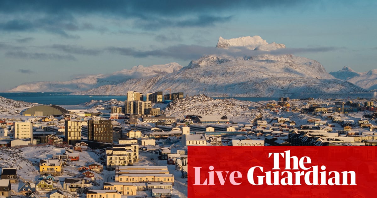 Trump says ‘no comment’ when asked if he would seize Greenland by force – Europe live | World news