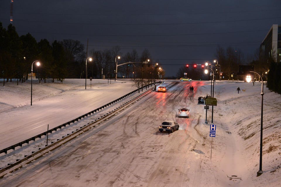 Rare Winter Storm In South Brought Ice And Snow To Region Unaccustomed To The Elements