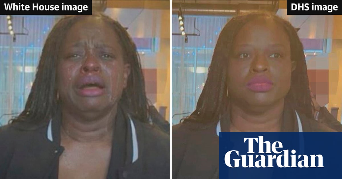 White House posts digitally altered image of woman arrested after ICE protest | Trump administration